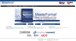 Desktop Screenshot of masterformat.com